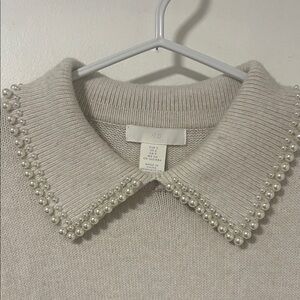 H&M Women's Cream Sweater Dress